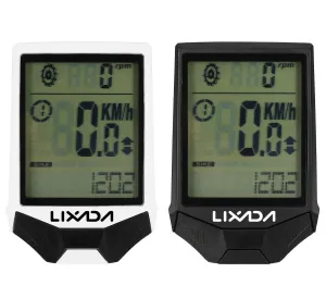 Cycling Computer Wireless with Heart Rate Sensor Multifunctional Rainproof Cycling Computer w/ Backlight LCD speedometer
