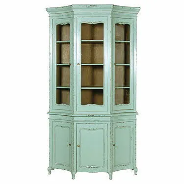 French Country Dining, Turquoise French Dining Table Set (1 Table 6 Chairs)