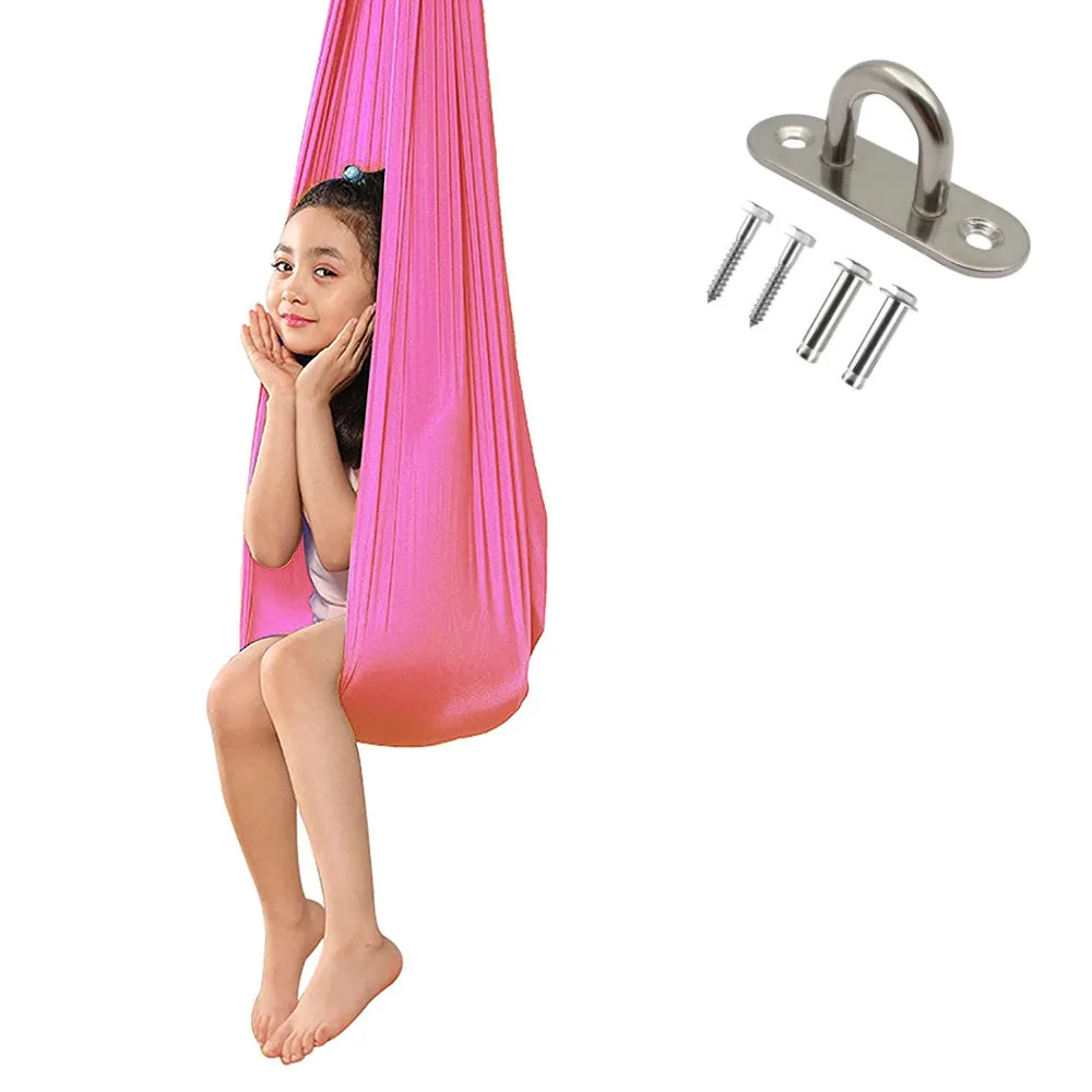 Kids Therapy Swing Yoga Cuddle Sensory Hanging Elastic Hammock