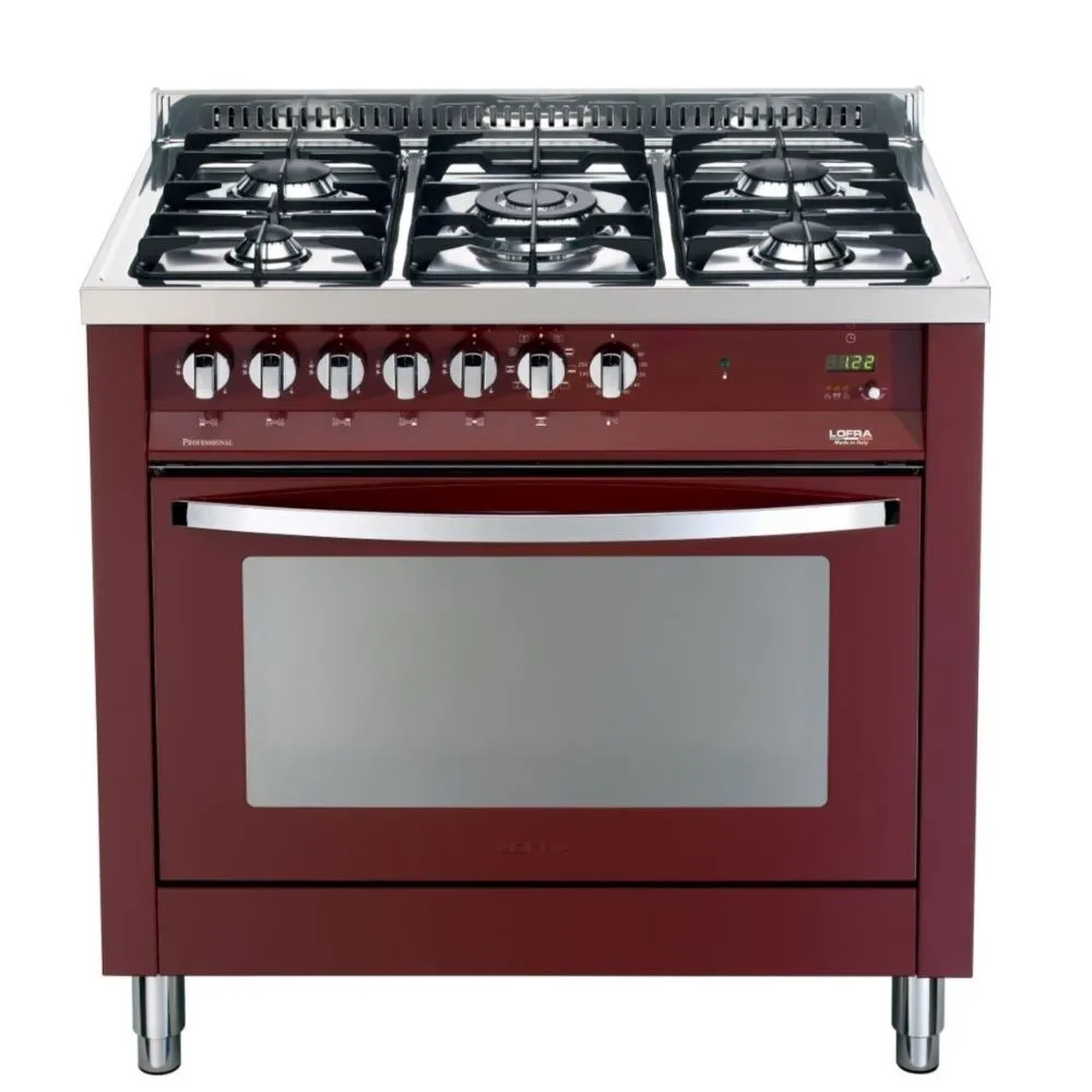 Lofra Rainbow 90 PNM G96MFT GVT C Black Gas Dual Fuel Range Cooker 90cm