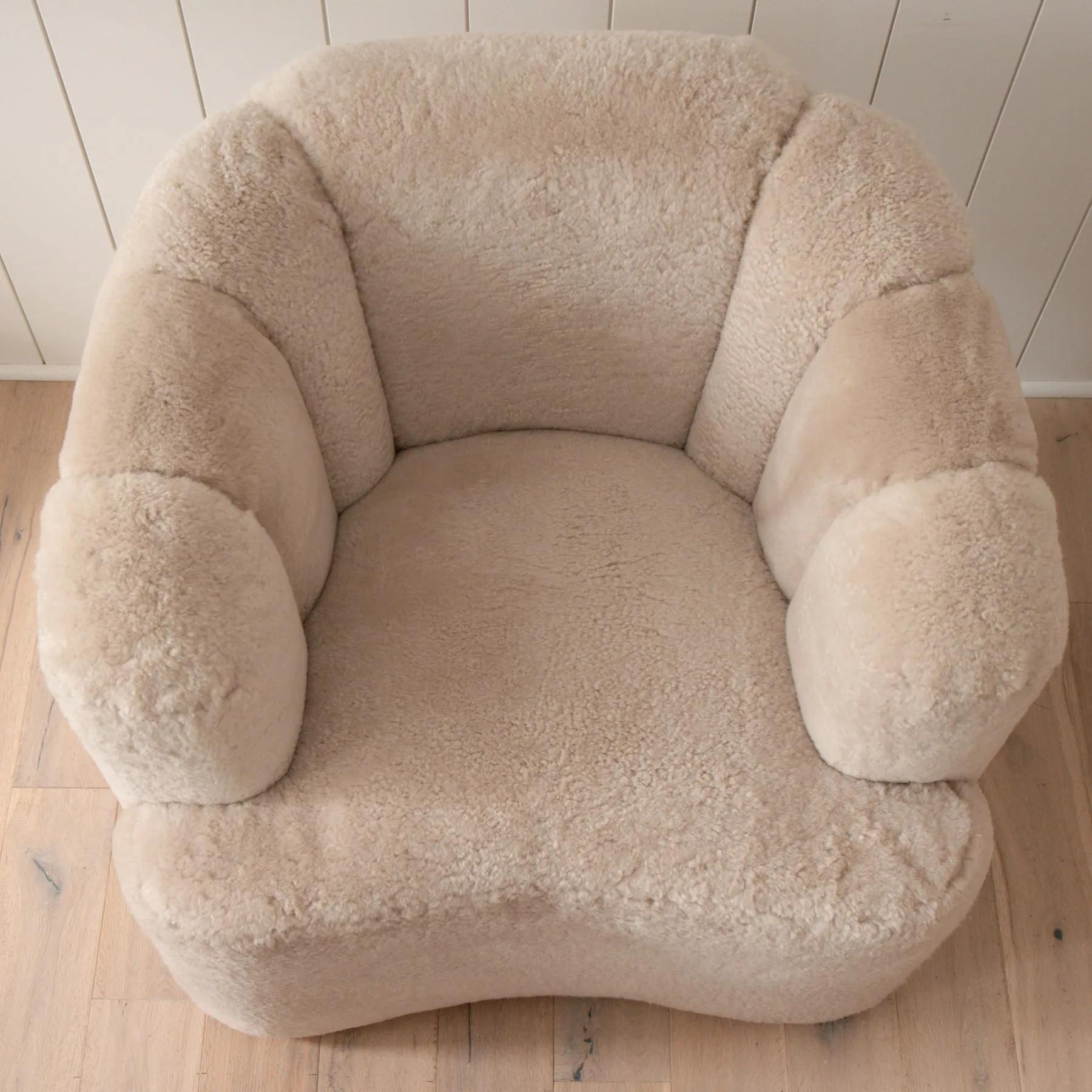 Lovall Shearling Club Chair