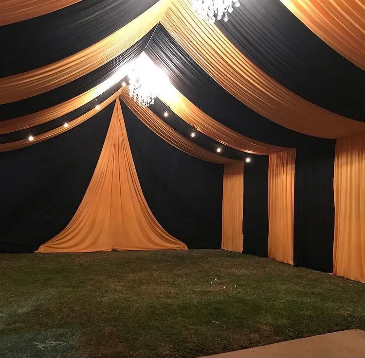 TENT with DRAPING  10X20 & Chandelier